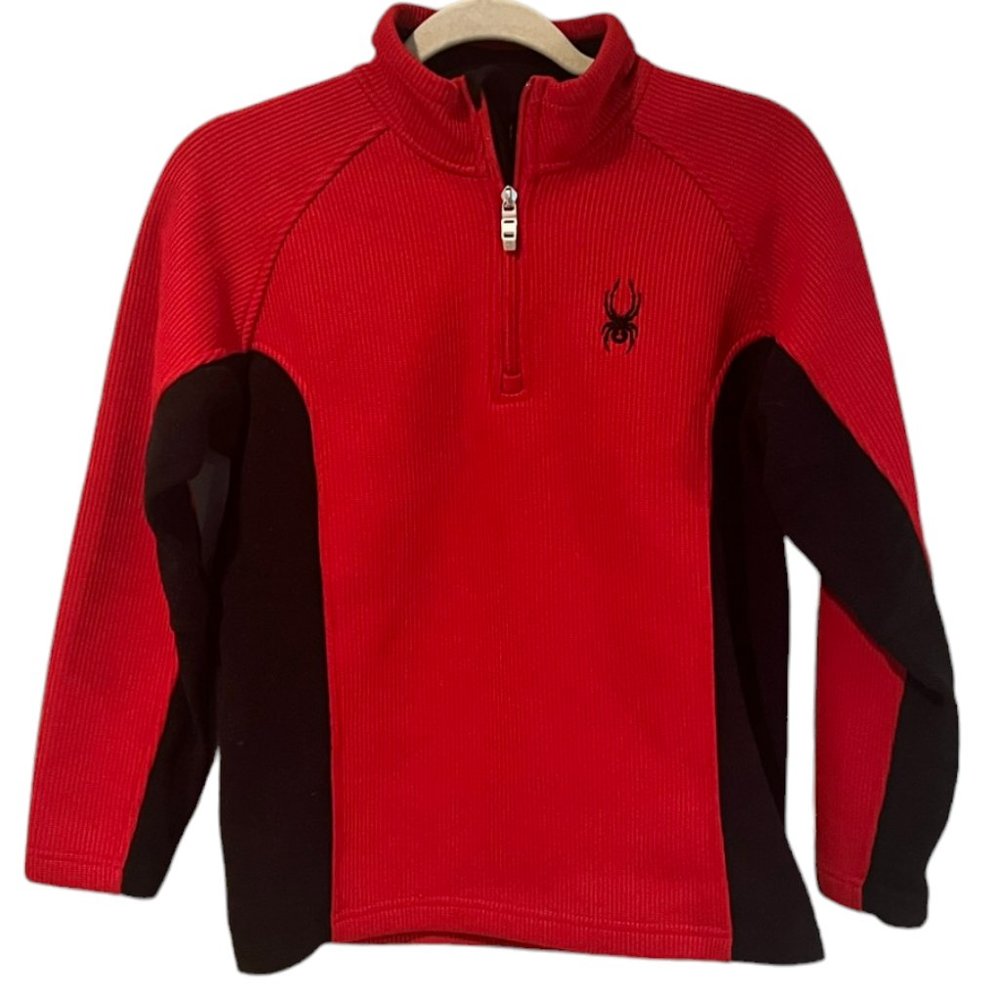 Boy's Spyder Constant Full Zip Stryke Jacket Black/Red Size Large‎